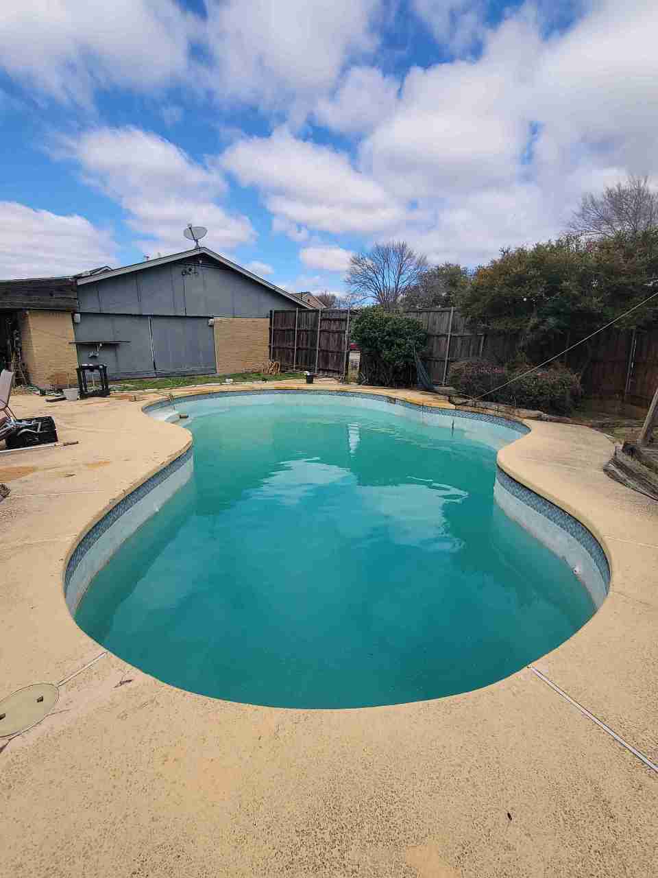 Pool after cleaning